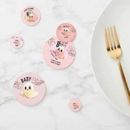 Boo Baby Dusche Halloween Pink Thema Niedliches Pa Konfetti