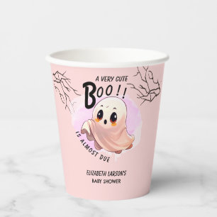 Boo Baby Dusche Halloween Pink Thema Niedliches Pa Pappbecher