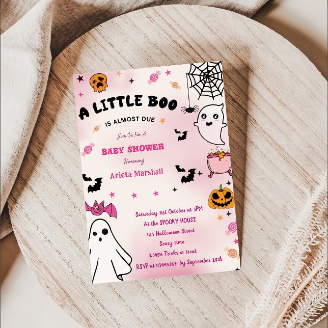 Boo Baby Dusche Unser kleiner Boo ist fast fällig Einladung (Von Creator hochgeladen)