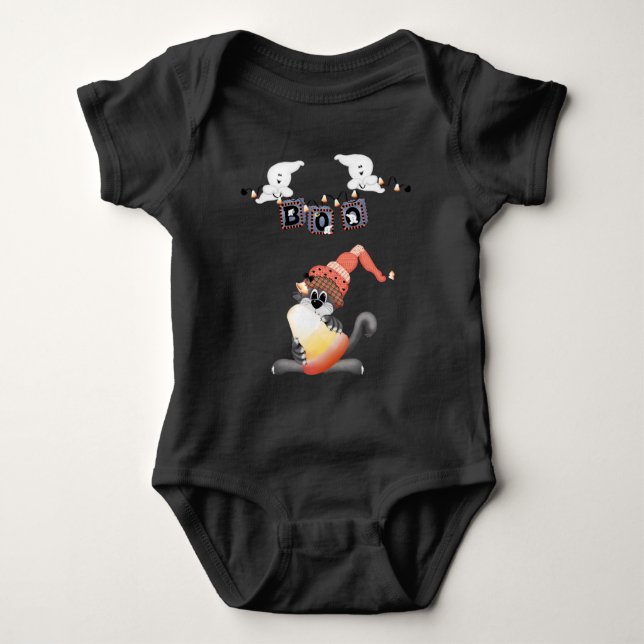 Boo Baby Halloween Baby Strampler (Vorderseite)