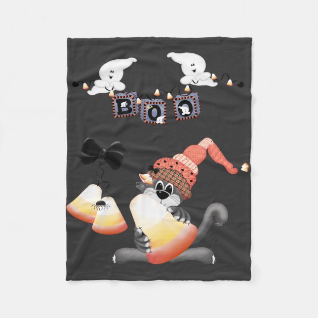 Boo Baby Halloween Fleecedecke (Vorderseite)