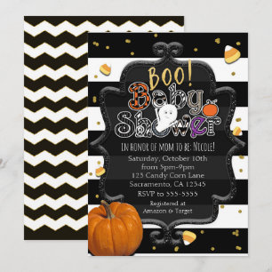 BOO! Baby Shower Geister Whimsical Halloween Einladung