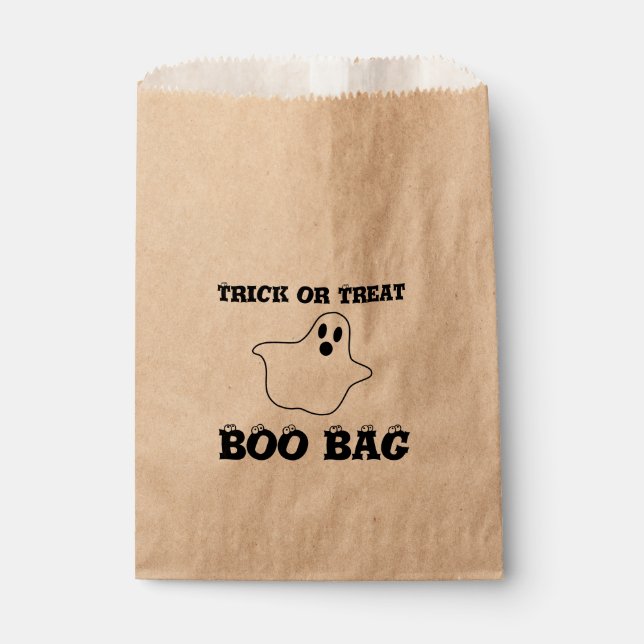 Boo Bag Halloween Kraft Fevor Bag Geschenktütchen (Vorderseite)