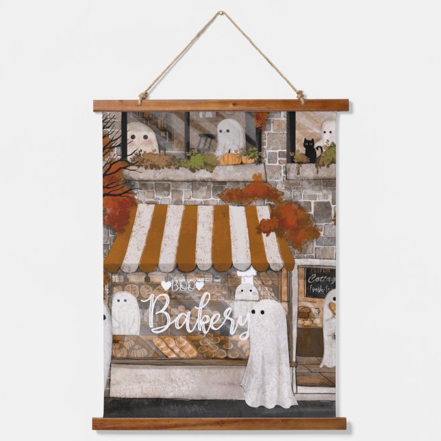 Boo Bakery Wandteppich Mit Holzrahmen (Vorderseite)
