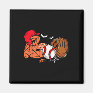 Boo Baseball Halloween Spieler Pitcher Spoo Magnet