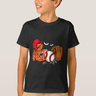 Boo Baseball Halloween Spieler Pitcher Spoo T-Shirt