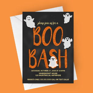 Boo Bash Halloween-Party Einladung