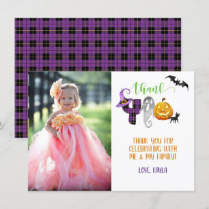 Boo Bash Vielen Dank Foto Card Einladung