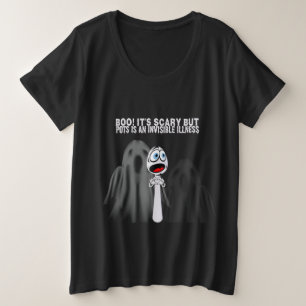 BOO! Beängstigend ... Große Größe T-Shirt