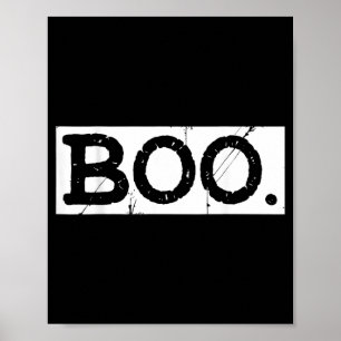 Boo bedrängtes Retro-Gespenst Halloween-Ästhetik  Poster