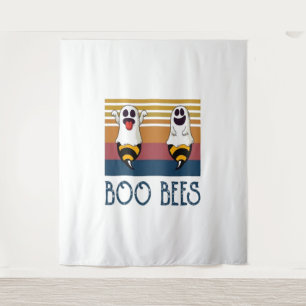 Boo Bees Couple Ghost Halloween Shirt Wandteppich
