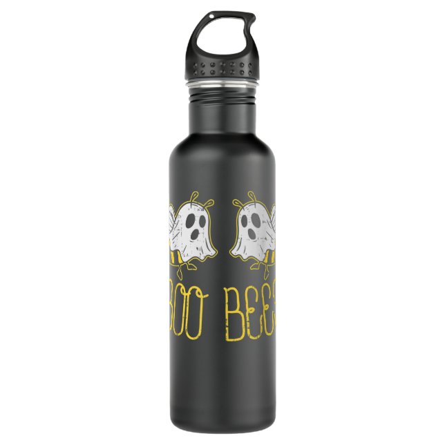 Boo Bees Funny Couples Halloween Costume For Adult Edelstahlflasche (Vorderseite)