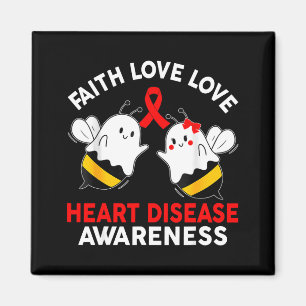Boo Bees Herz Glaube Hoffnung Liebe Herzkrankheit  Magnet