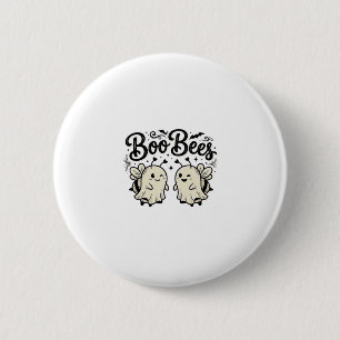 Boo Bees Vintage Halloween-Geist-Biene-Design_1 Button