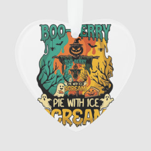Boo Berry Pie Eis Schrei Kürbis Vogelscheuche Hall Ornament