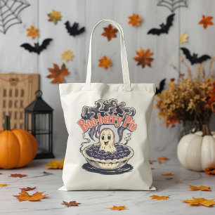 Boo-berry Pie Funny Halloween Blueberry Pun Tragetasche
