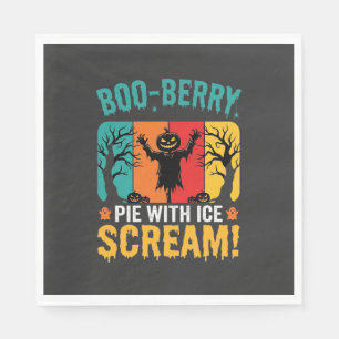 Boo-Berry-Pie-Halloween-Eiscreme-Design Serviette