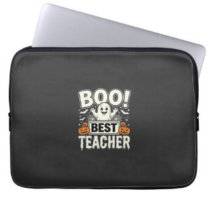 Boo Bester Lehrer Halloween-Geisterdesign_1 Laptopschutzhülle