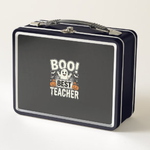 Boo Bester Lehrer Halloween-Geisterdesign_1 Metall Brotdose