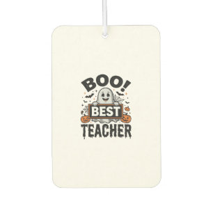 Boo Bester Lehrer Vintage Halloween Lehrer Design_ Autolufterfrischer
