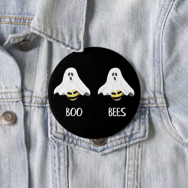 Boo Bienen Geist Humor Halloween Button (Beispiel)