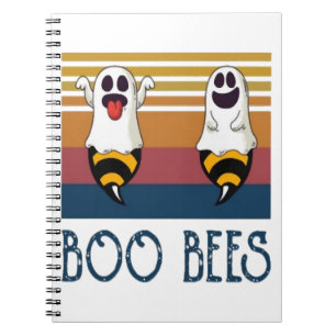 Boo Bienen Paar Geister Halloween-Shirt Notizblock