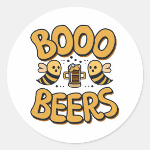Boo Bienen Runder Aufkleber