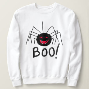 Boo ! Big Black Spider Sweatshirt d'Halloween