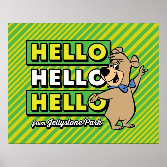 Boo-Boo Bear Hallo Hallo Hallo Von Jellystone Poster (Vorne)