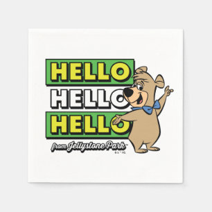 Boo-Boo Bear Hallo Hallo Hallo Von Jellystone Serviette