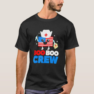 Boo Boo Crew American Flag 4. Juli US Krankenschwe T-Shirt