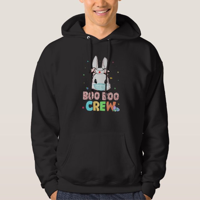 Boo Boo Crew Bunny Nurse Osterhasen Kaninchenmaske Hoodie (Vorderseite)
