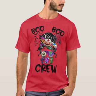Boo Boo Crew chaotischen bun Frauen Krankenschwest T-Shirt