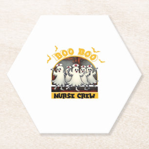 BOO BOO CREW CLASSIC NURSE HALLOWEEN T - SHIRT Ove Untersetzer