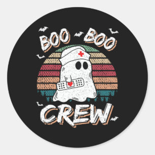 Boo Boo Crew Funny Ghost Ems Emt Paramedic Kranken Runder Aufkleber