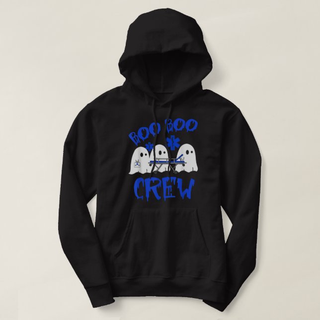 Boo Boo Crew Funny Ghost EMS EMT Paramedic Nurse H Hoodie (Design vorne)