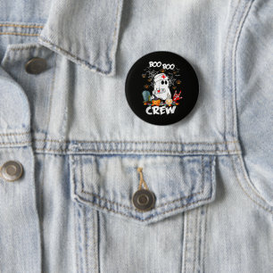 Boo Boo Crew Geist Krankenschwester Halloween Grus Button