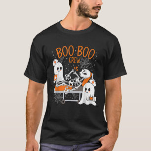 Boo Boo Crew Ghost Doctor Paramedic EMT Nurse Hall T-Shirt