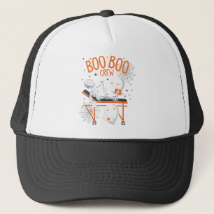 Boo Boo Crew Ghost Doctor Paramedic Nurse Hall Truckerkappe
