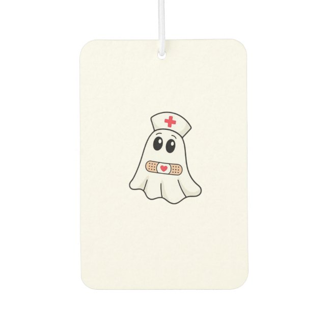 BOO BOO CREW Ghost Nurse Funny Halloween Essential Autolufterfrischer (Vorderseite)