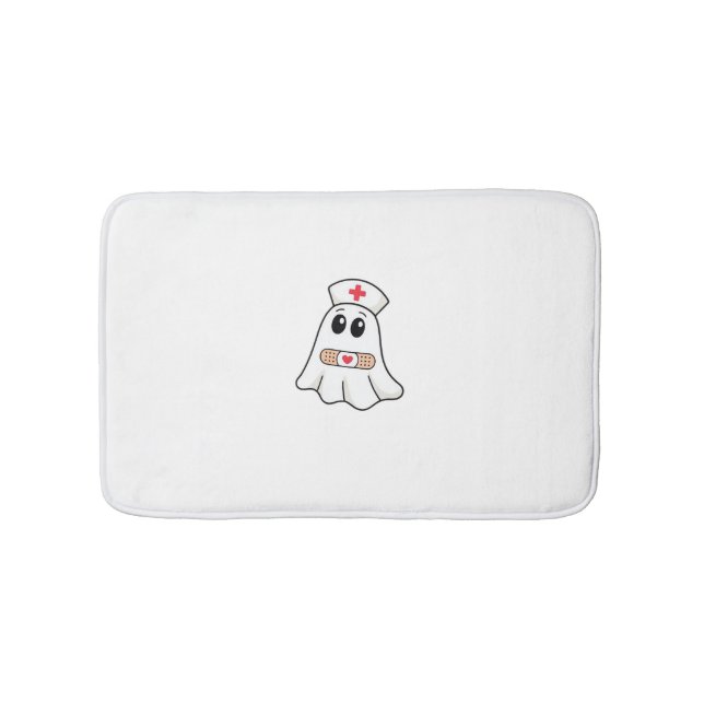 BOO BOO CREW Ghost Nurse Funny Halloween Essential Badematte (Vorderseite)