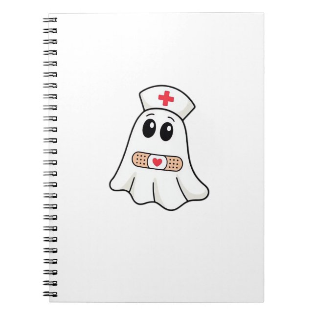 BOO BOO CREW Ghost Nurse Funny Halloween Essential Notizblock (Vorderseite)
