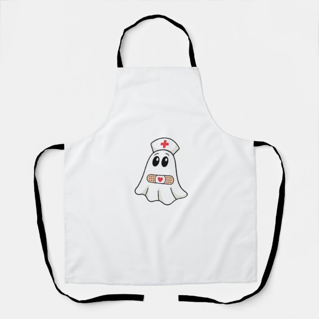 BOO BOO CREW Ghost Nurse Funny Halloween Essential Schürze (Vorderseite)