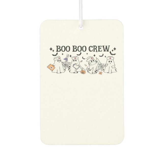 boo Boo Crew Halloween Classic T-Shirt Autolufterfrischer (Vorderseite)