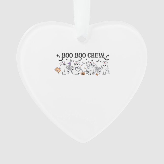 boo Boo Crew Halloween Classic T-Shirt Ornament (Vorderseite)