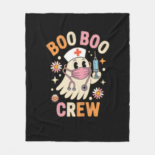 Boo Boo Crew Halloween-Geist Krankenschwester Esse Fleecedecke