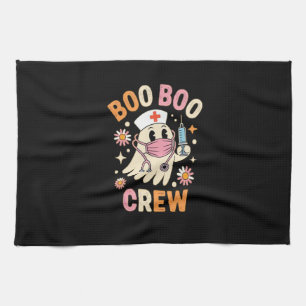 Boo Boo Crew Halloween-Geist Krankenschwester Esse Geschirrtuch