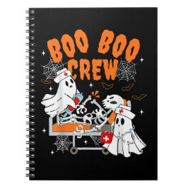 Boo Boo Crew Halloween-Geist Krankenschwester Notizblock