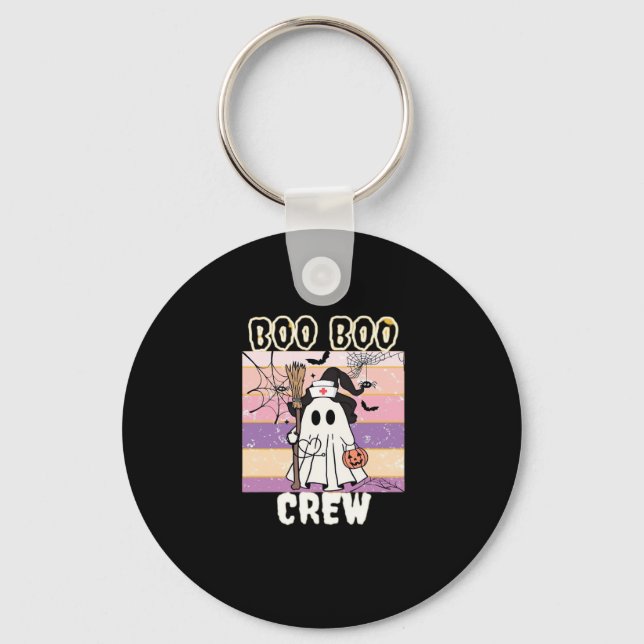 Boo Boo Crew Halloween Ghost Nurse Essential T-Shi Schlüsselanhänger (Vorderseite)