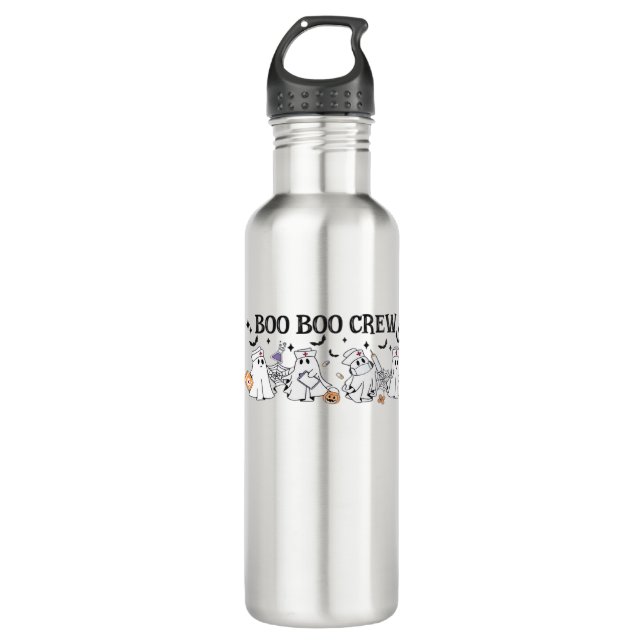 Boo Boo Crew Halloween Klassischer T - Shirt Edelstahlflasche (Vorderseite)